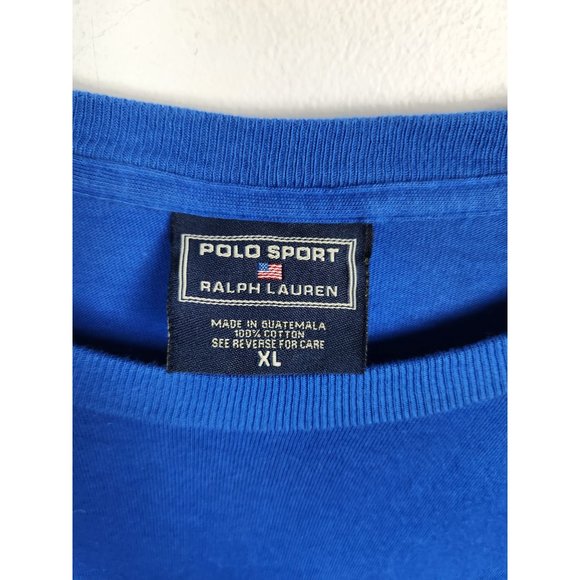 Polo Sport Ralph Lauren Men's Sz. XL Blue Logo Long Sleeve T Shirt - Picture 2 of 5